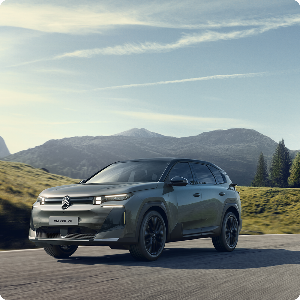 Widok z przodu C5 Aircross podkreślający niskie zużycie energii i ekonomię jazdy
