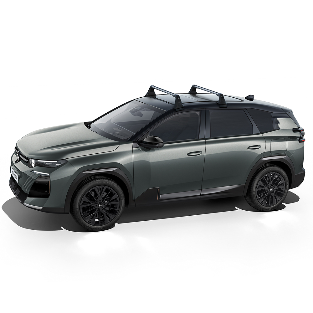 Widok z boku C5 Aircross z relingami dachowymi