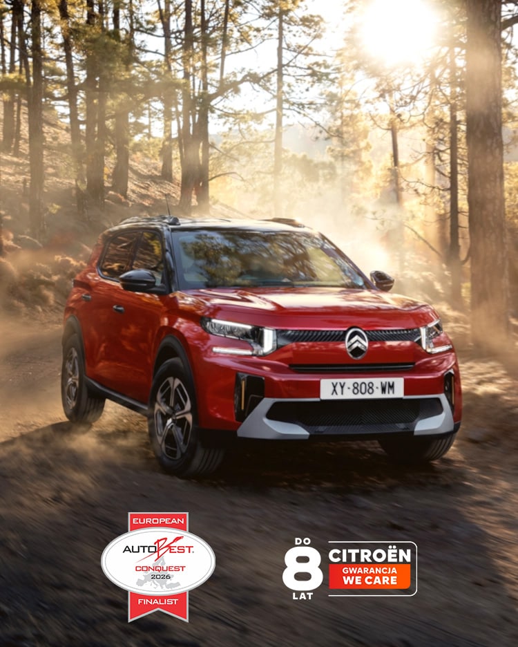 New ë-C3 Aircross in a forest