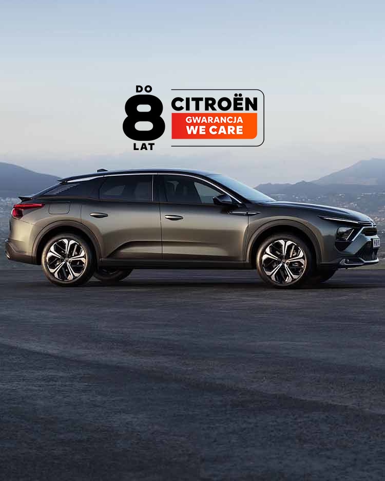 Two Citroën C5 X parked 3/4 rear view and profile