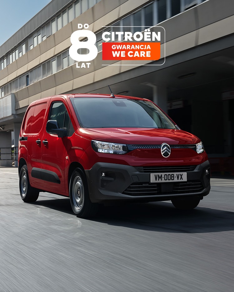 Man charging his red new ë-Berlingo Van